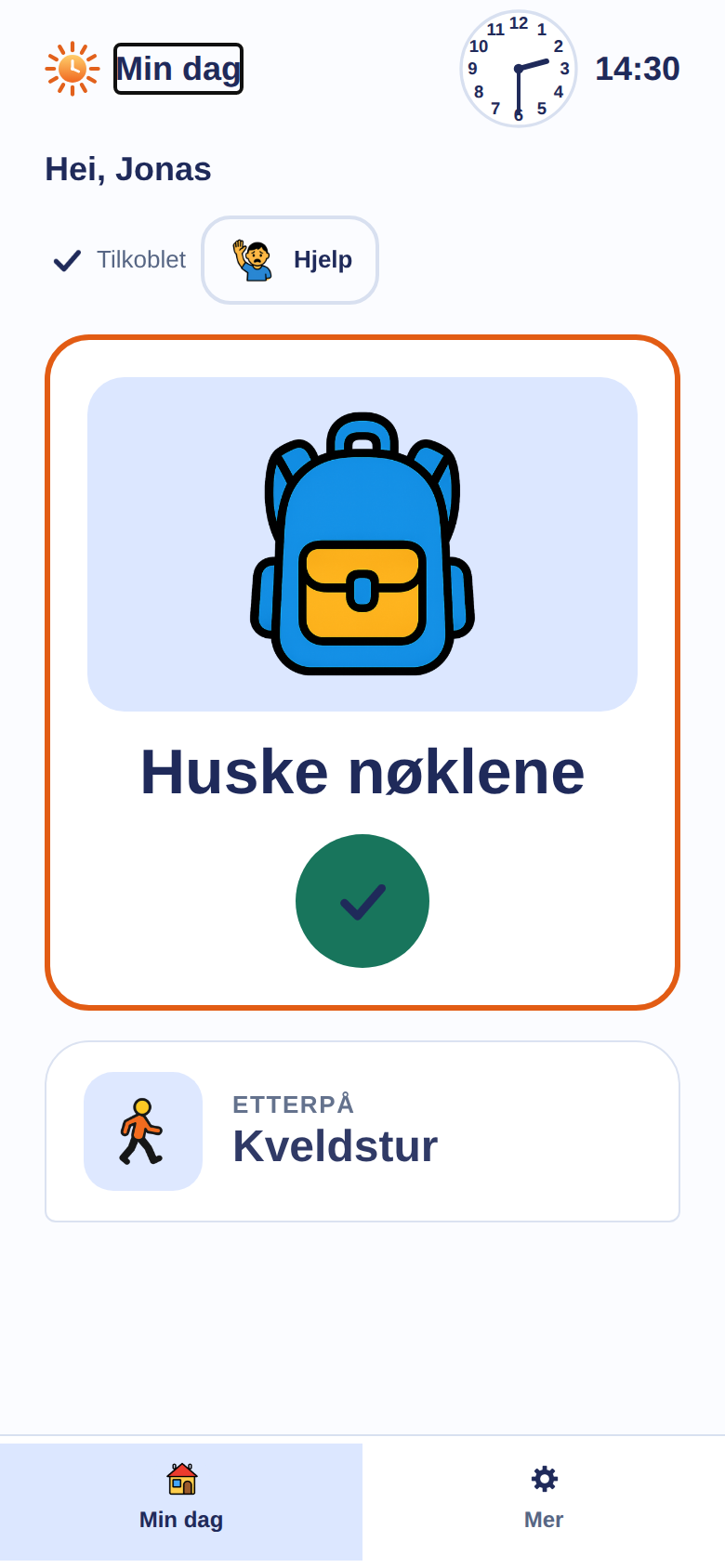 Skjermbilde av Dagly i Bilde-visning